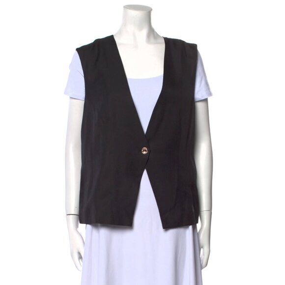 Silk Laundry Slouch Silk Vest - Picture 2 of 5